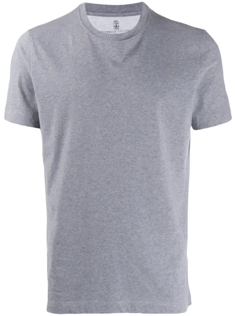Click to view more detailed imagery on our partner's website Brunello Cucinelli V-neck Slim Fit T-shirt In Grey
