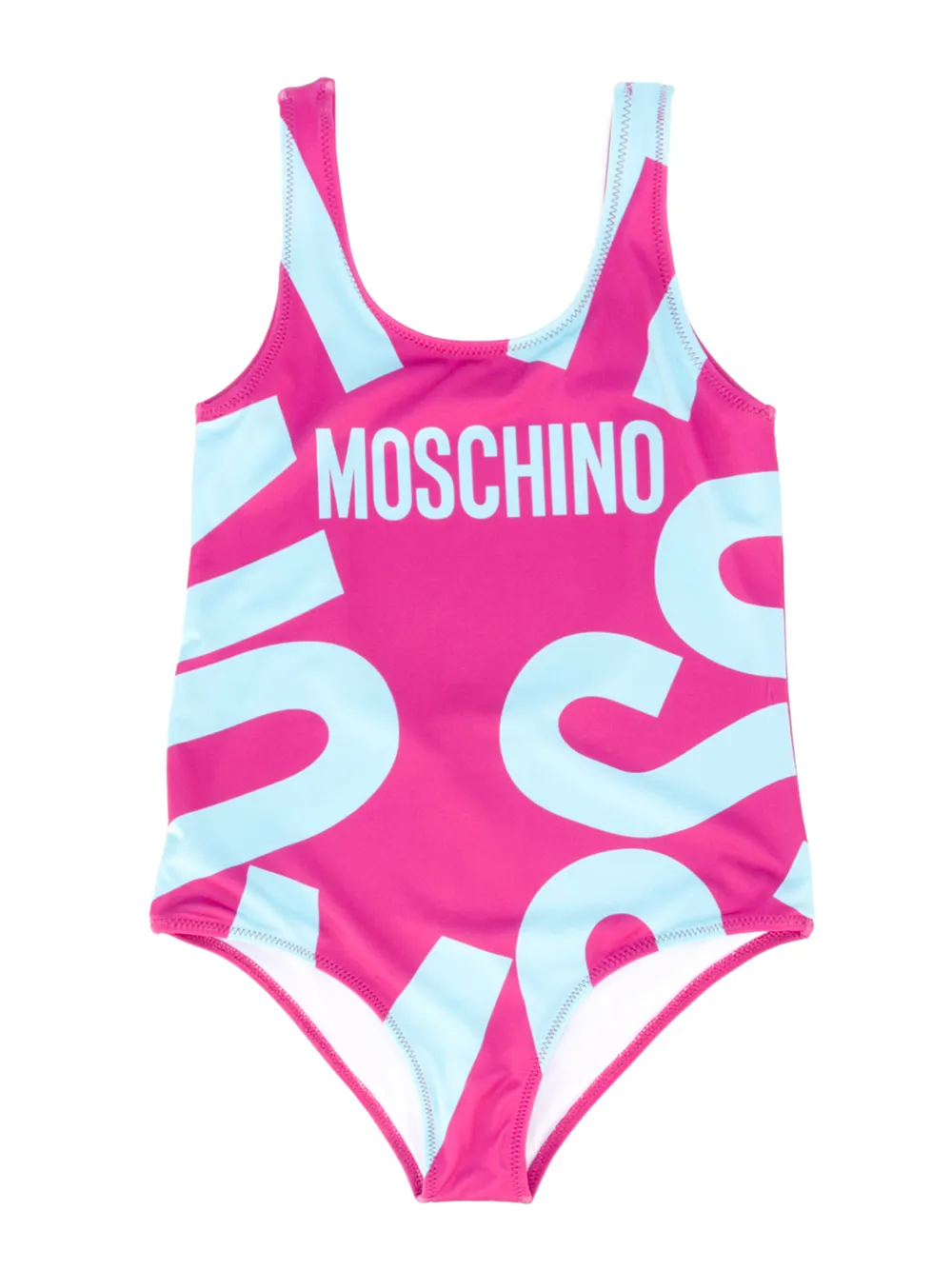Moschino Kids ロゴプリント水着 - ピンク Moschino Kids ロゴプリント水着 - ピンク