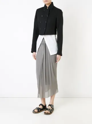 Doble Con Botonadura D'expression Forme Corta Chaqueta Farfetch 6IxTw1q