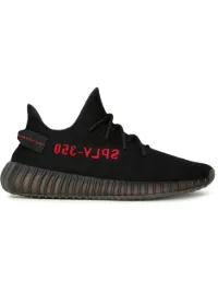 yeezy 350 v2 boost black red