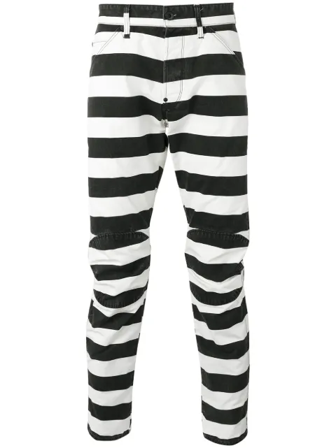 g star striped pants
