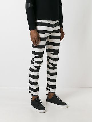 striped prison pants