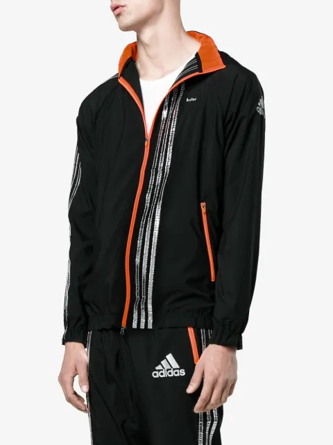 ADIDAS BY KOLOR Men’S Metallic Three Striped Track Jacket In Black ...