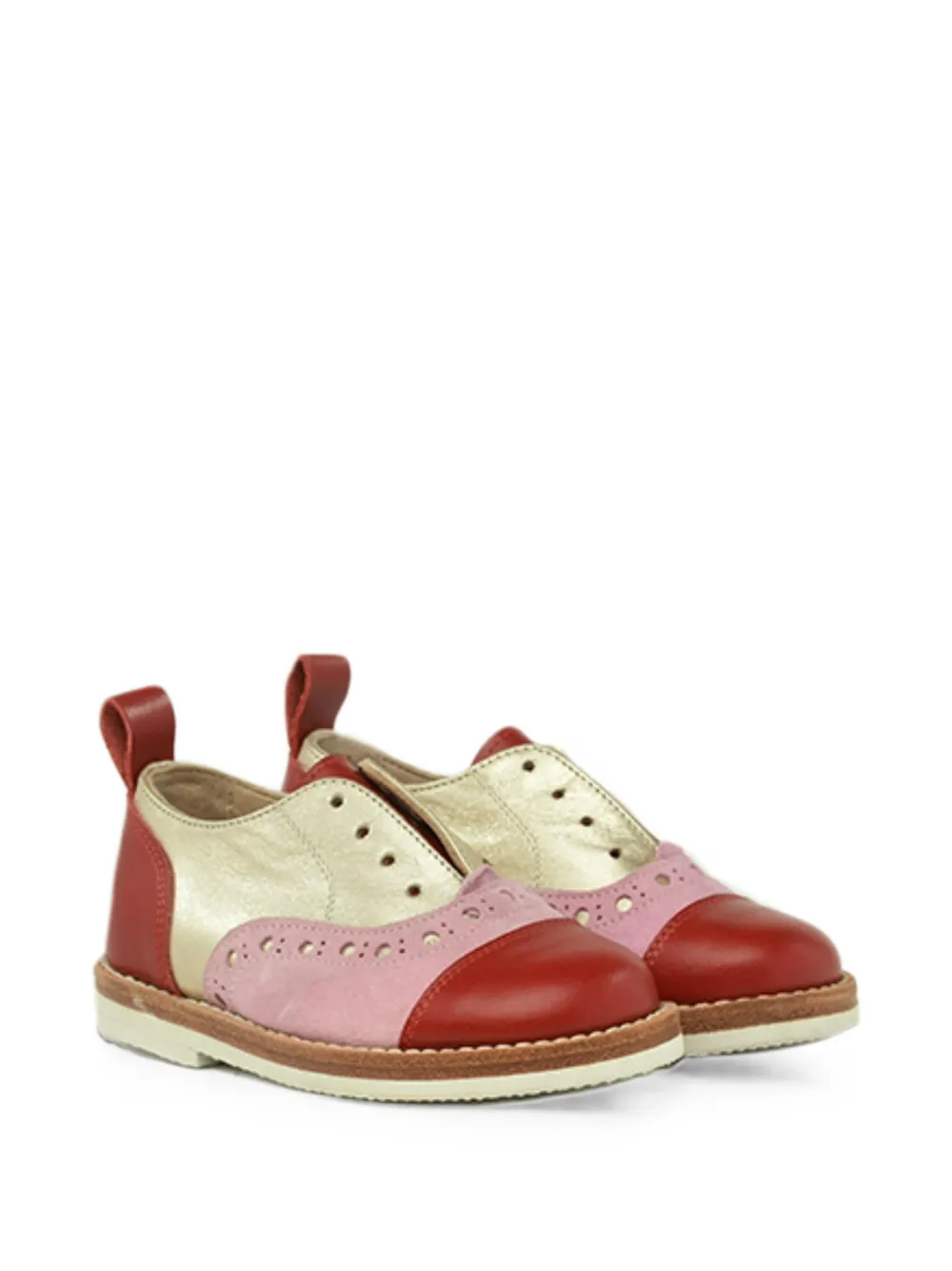 Pèpè two-tone brogues Goud