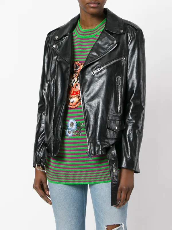 gucci ghost leather jacket