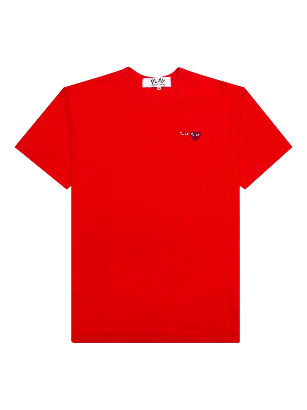 Comme Des Garçons Play embroidered-heart T-shirt | Red | Image 1