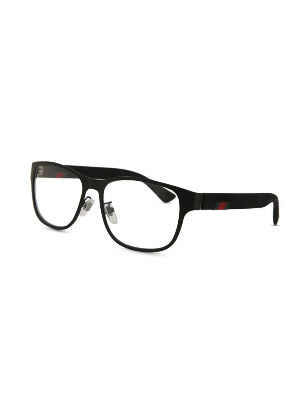 Gucci Eyewear striped detail glasses Zwart
