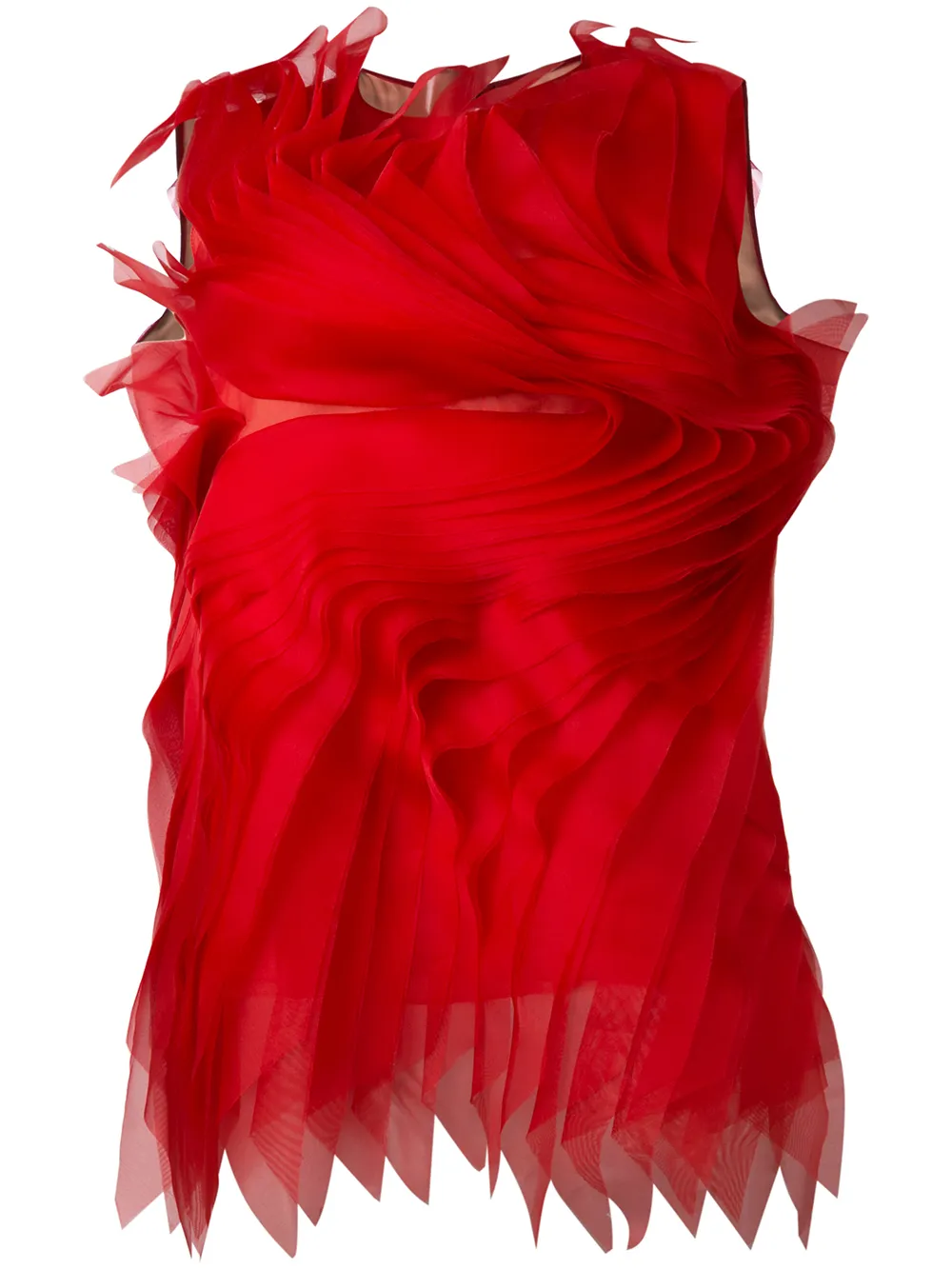 Gianluca Capannolo Isabella ruffled top | Red | Image 1