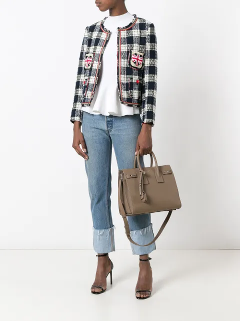 SAINT LAURENT SAINT LAURENT SMALL SAC DE JOUR TOTE - NEUTRALS