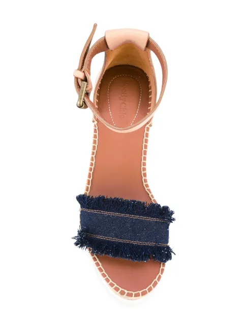 frayed canvas shoes