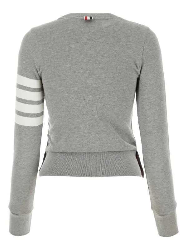 Thom Browne Classic Loopback 4-bar Sweatshirt | Grey | FARFETCH JO