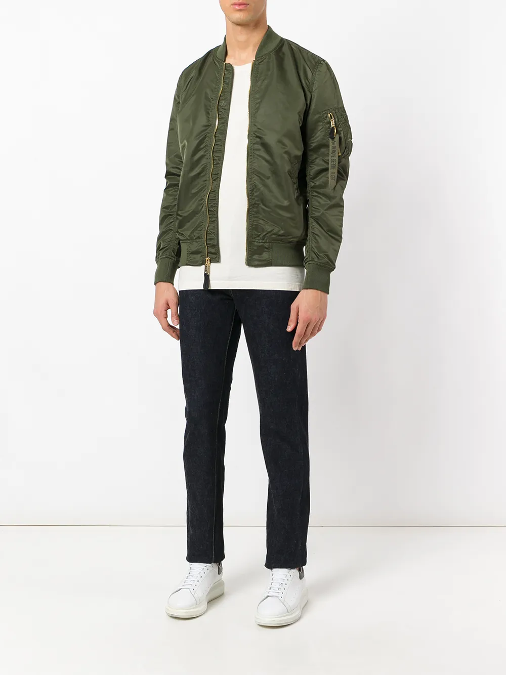 Alpha Industries zipped bomber jacket | Bomber Jackets | Image 2