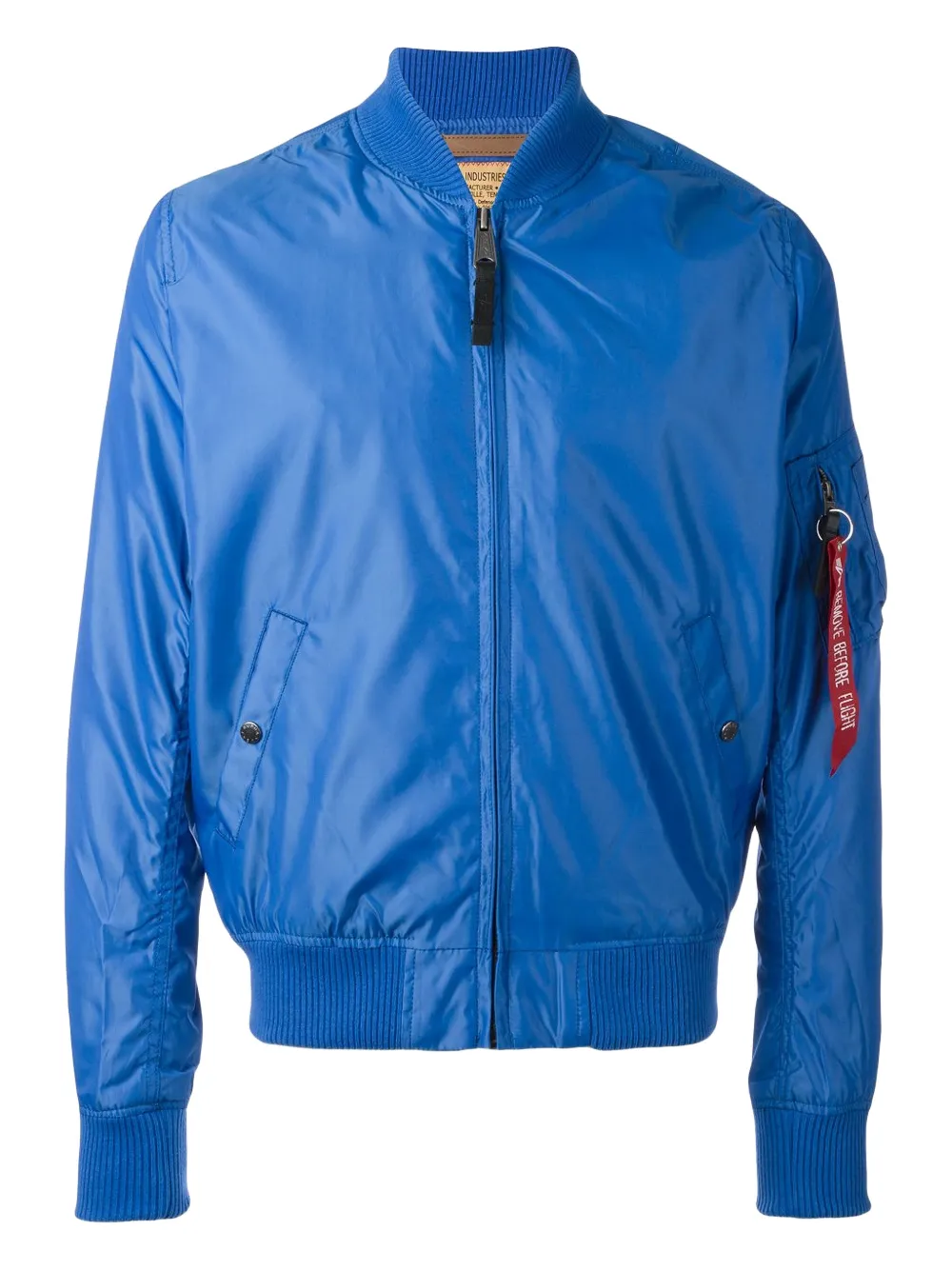 Alpha Industries MA-1 TT zip bomber jacket | Blue | Image 1