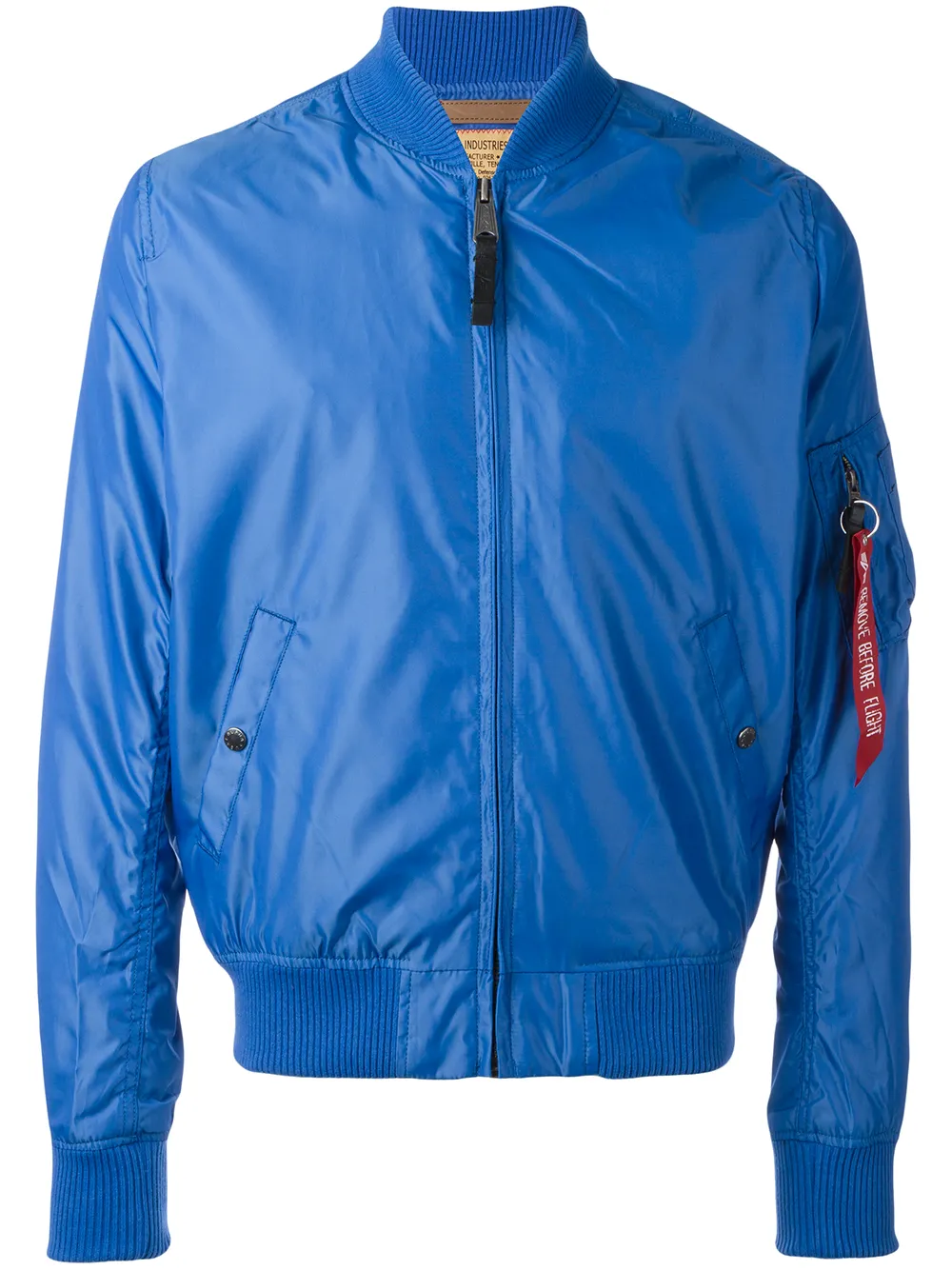 Alpha Industries bomberjack met rits Blauw
