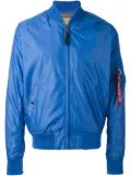 Alpha Industries zipped bomber jacket - Blue