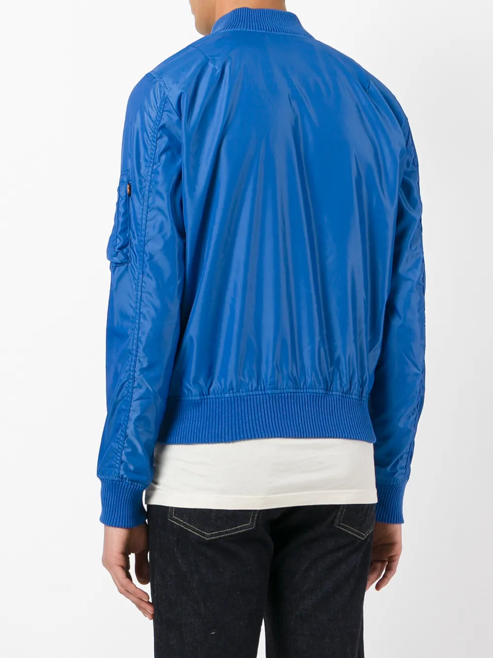 Alpha Industries bomberjack met rits Blauw