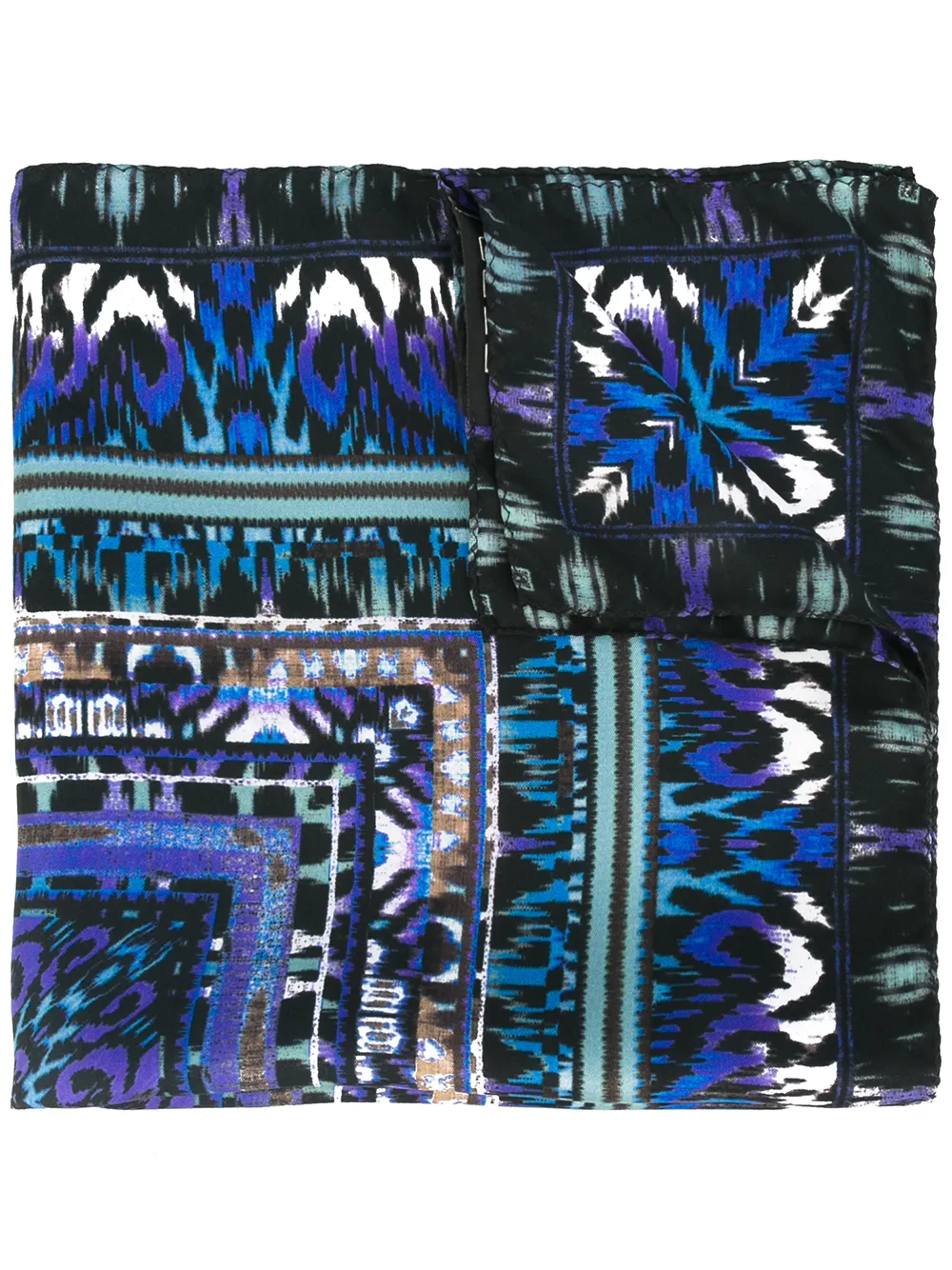 ETRO printed scarf Blauw