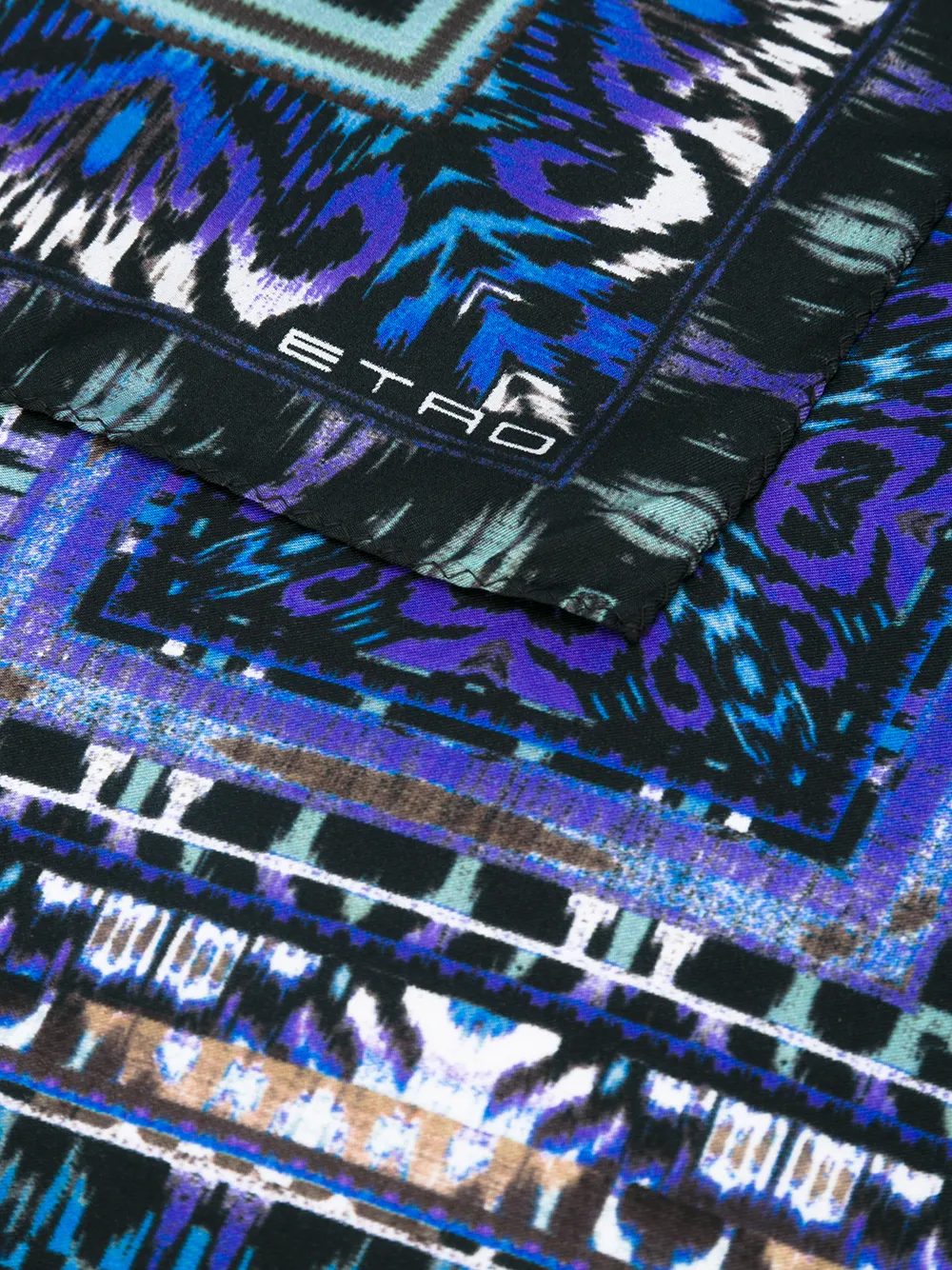 ETRO printed scarf Blauw