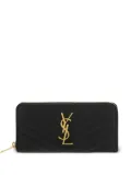 Saint Laurent Monogram zip-around wallet - Black