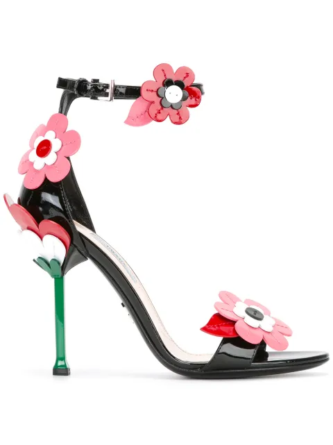 Prada floral sandals 