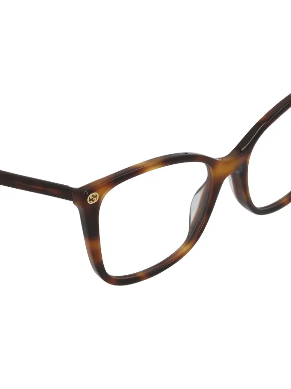 Gucci Eyewear べっ甲柄 眼鏡フレーム 通販 - FARFETCH