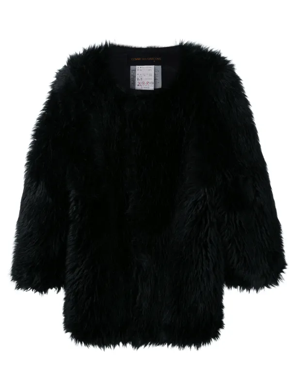 faux fur jacket oversized