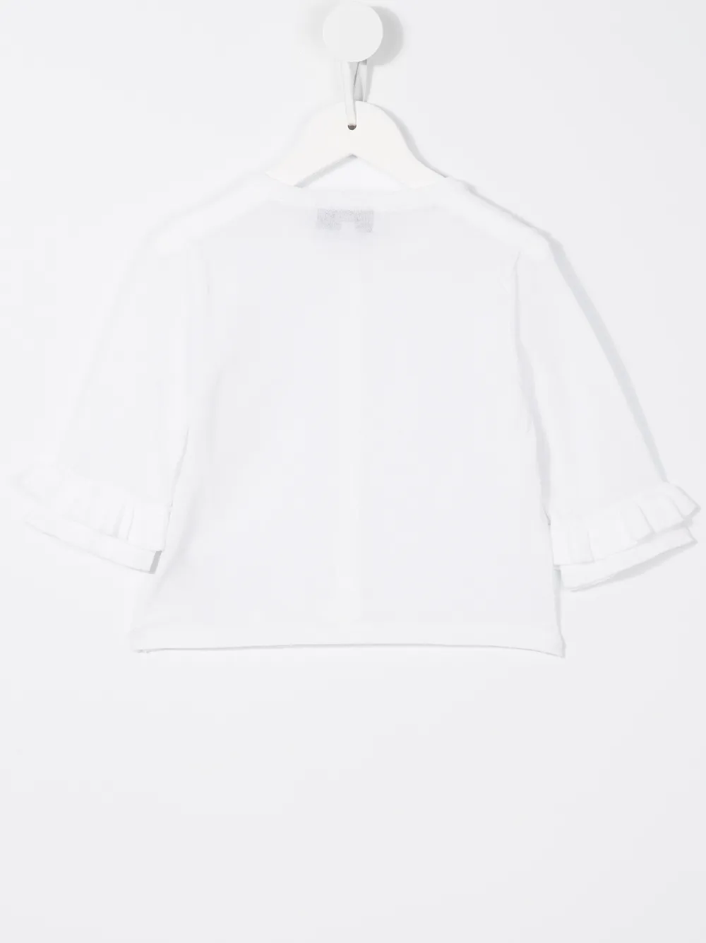 Simonetta ruffle sleeve blouse Wit