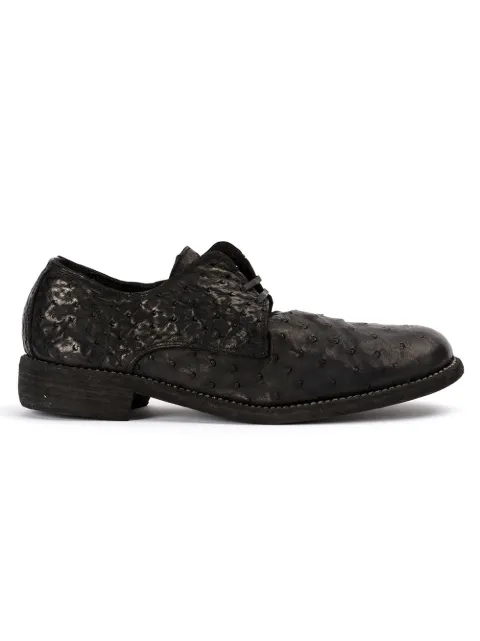 Guidi textured Derby shoes