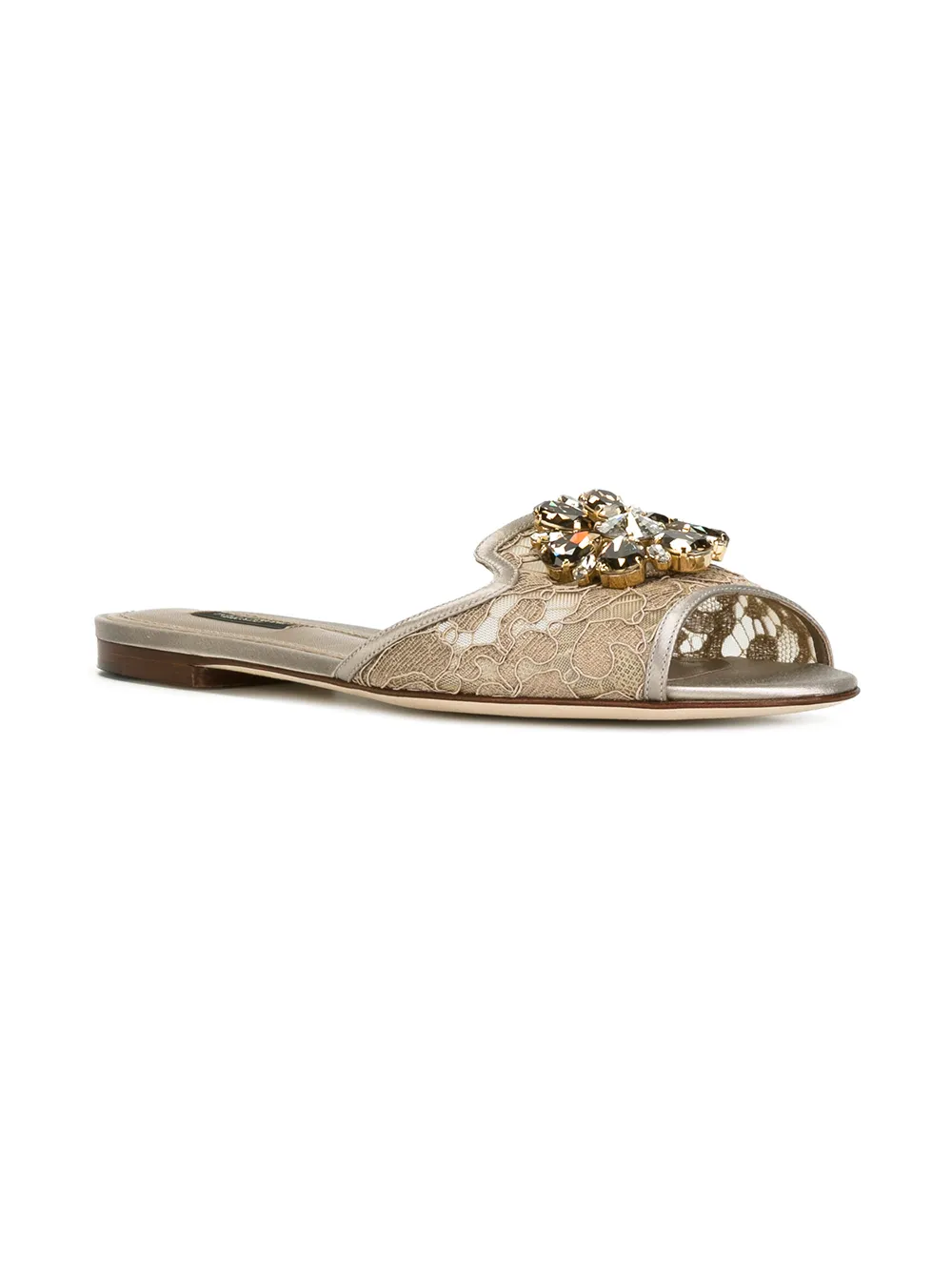 Dolce & Gabbana embellished sandals - Grijs