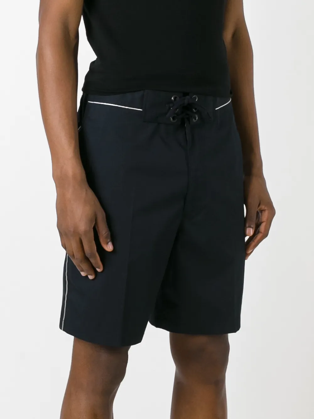  Lanvin Shorts Mit Schnürung   Blau 