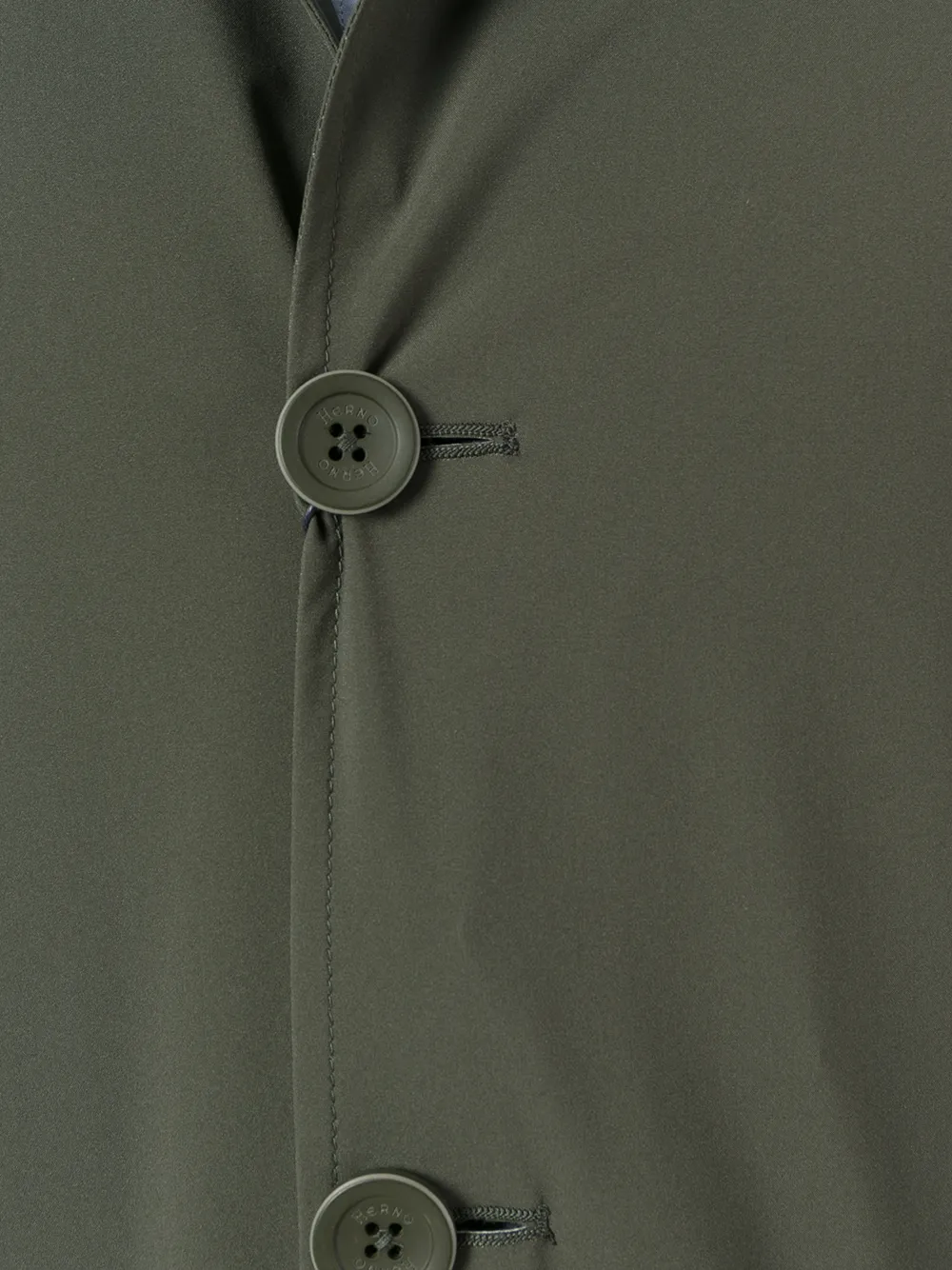 Herno Buttoned Short Coat In Green