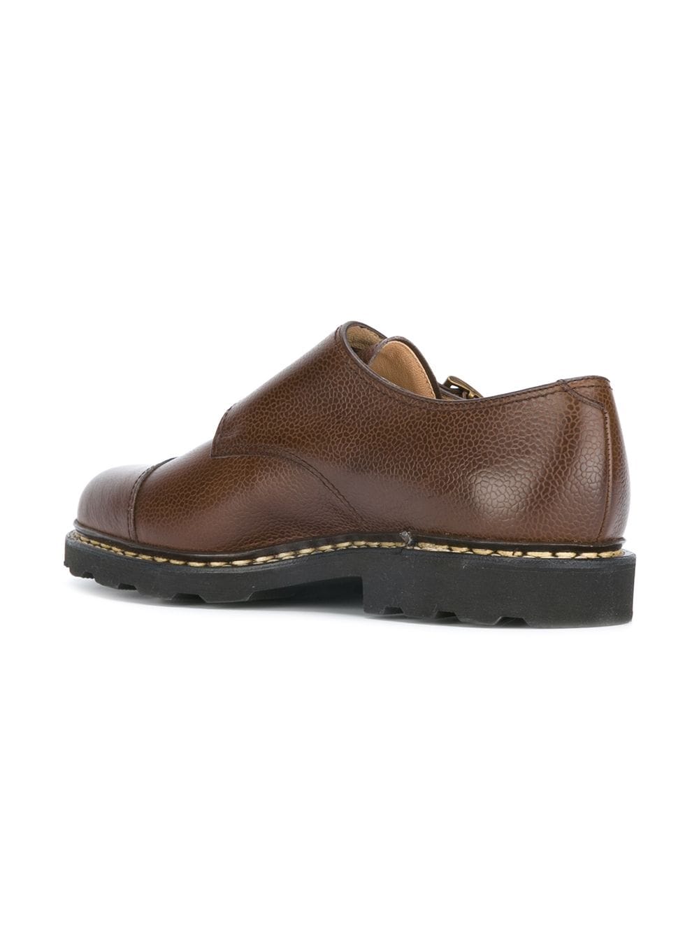 Paraboot double-buckle monk shoes Brown