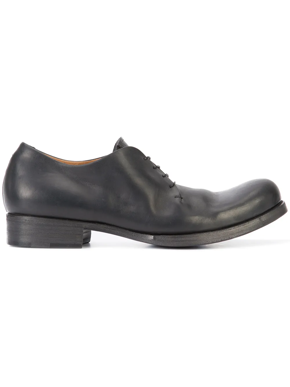 Ma+ Distressed Derby Shoes In Black