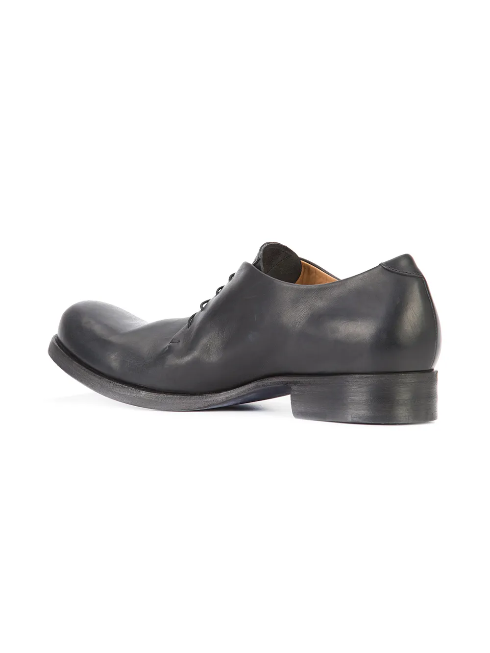  Ma+ Derby Schuhe Im Used Look   Schwarz 