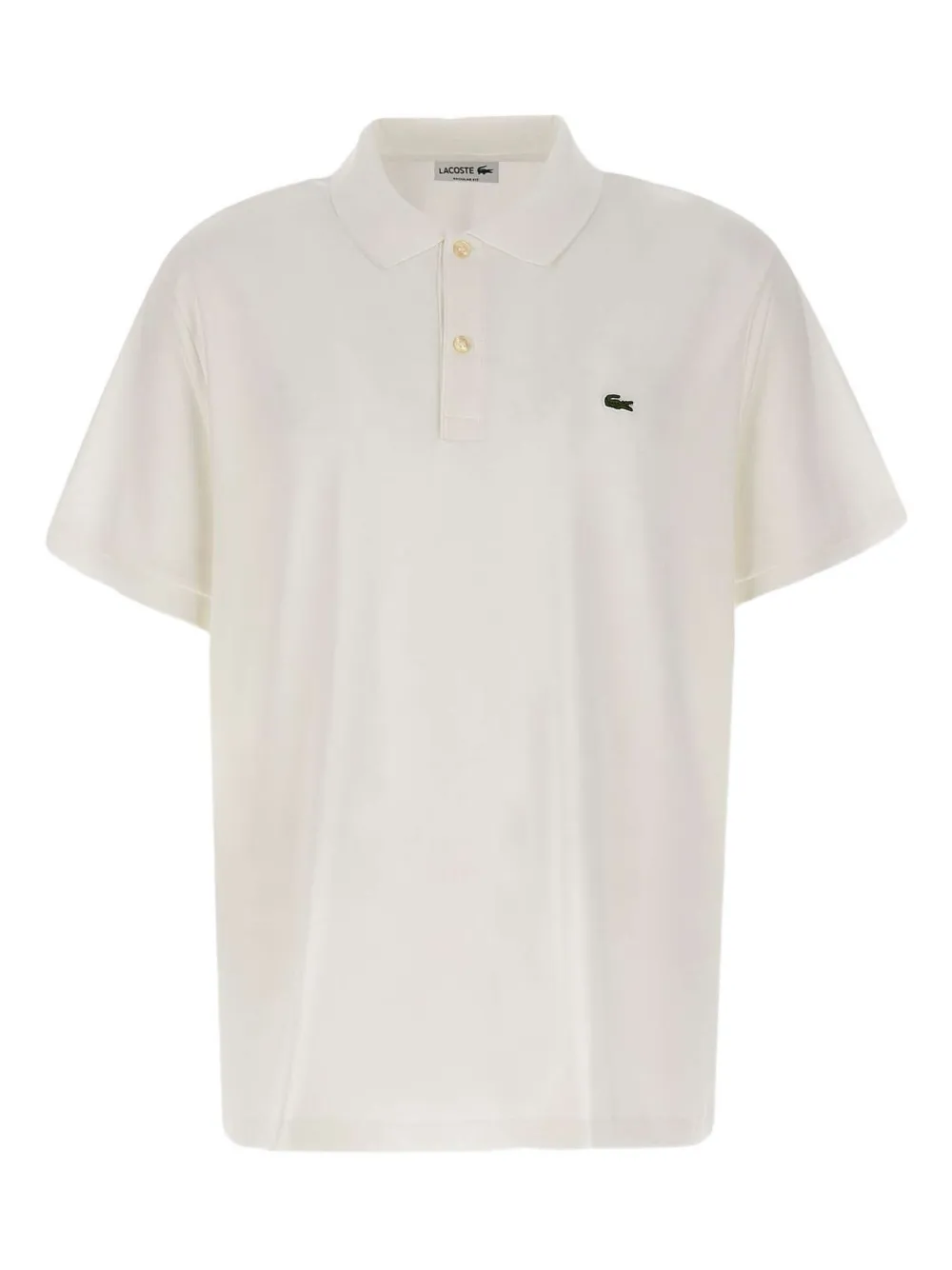Lacoste poloshirt met logo en patch Wit