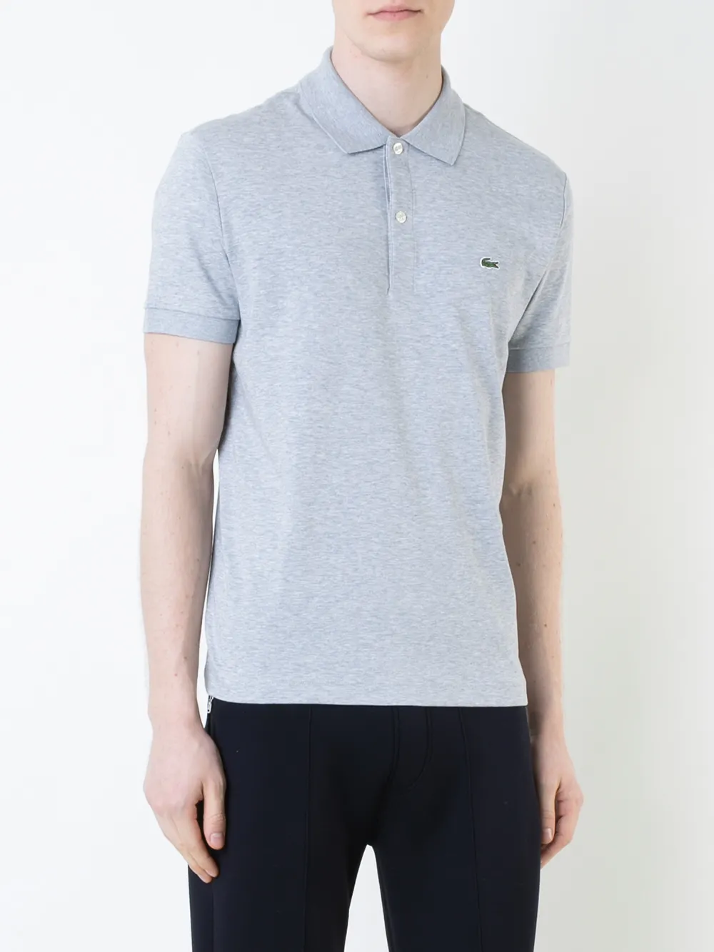 Lacoste logo patch polo shirt Grijs