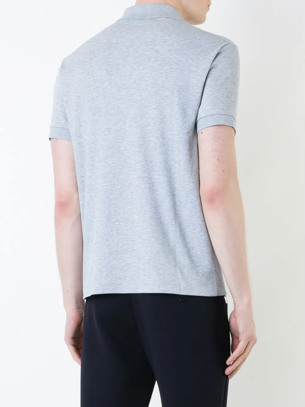 Lacoste logo patch polo shirt Grijs