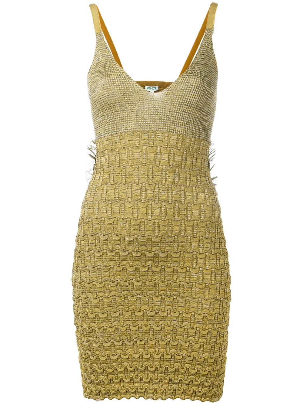 Kenzo open back dress - Green