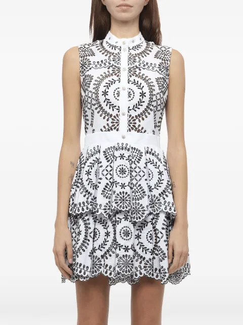 Alexander McQueen broderie anglaise poplin dress