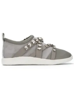 Baskets Giuseppe Zanotti Natalie Argentées - Taille 1 (UK/EU) - Pour Filles/grands Enfants - Neuf Avec Boîte