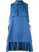 Image 1 of Dsquared2 pleated shirt mini dress