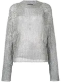 Balmain open knit jumper - Metallic