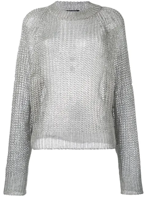 Balmain open knit jumper
