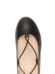 Aquazzura Mini Mini Christy lace-up ballerinas