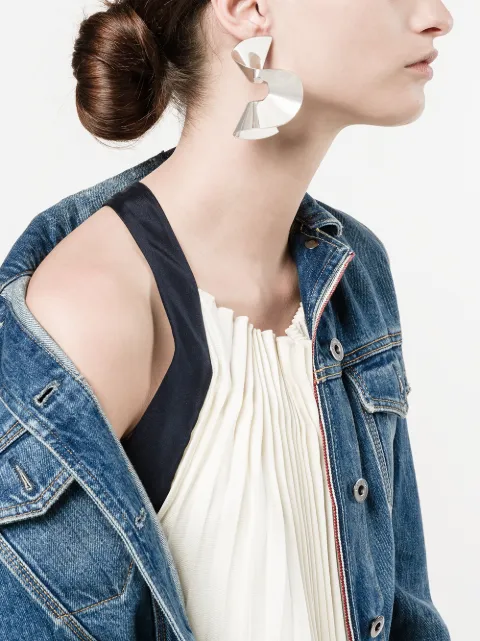 SARA ROBERTSSON SARA ROBERTSSON FLOUNCE SINGLE EARRING - METALLIC