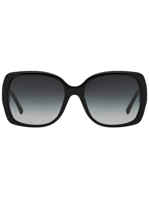Burberry Eyewear check detail oversized sunglasses