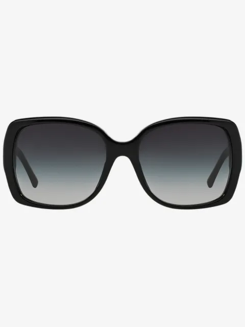 Burberry Eyewear check detail oversized sunglasses