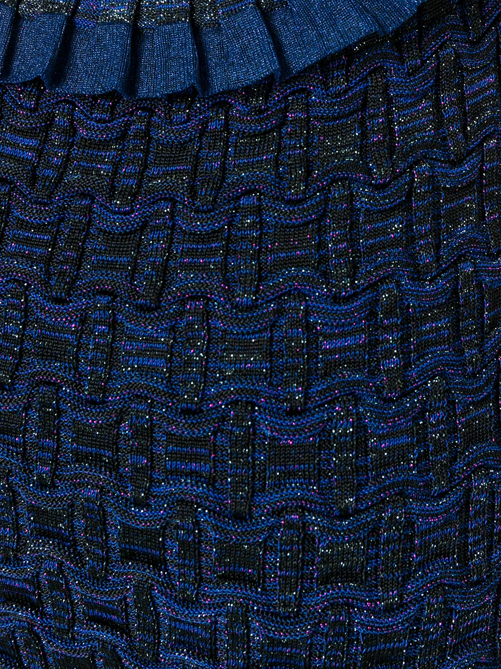 Kenzo metallic textured knit dress Blauw