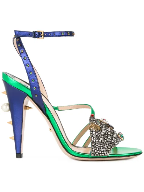 gucci embellished heels