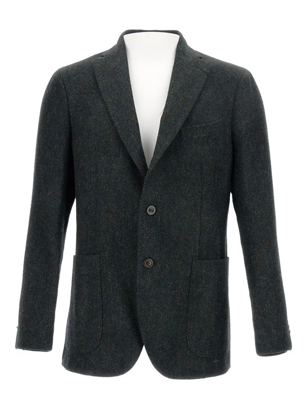 Boglioli checked two-button blazer | Black | Image 1